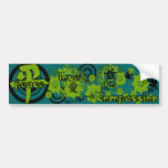 Kanji for Peace-Love-Compassion Bumper Stickers