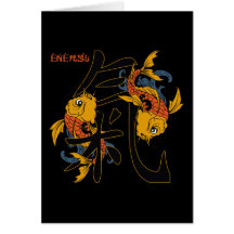 Kanji Koi Fish Energy Card