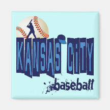 KANSAS CITY BASEBALL MAGNETS