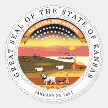 Kansas State Seal Sticker