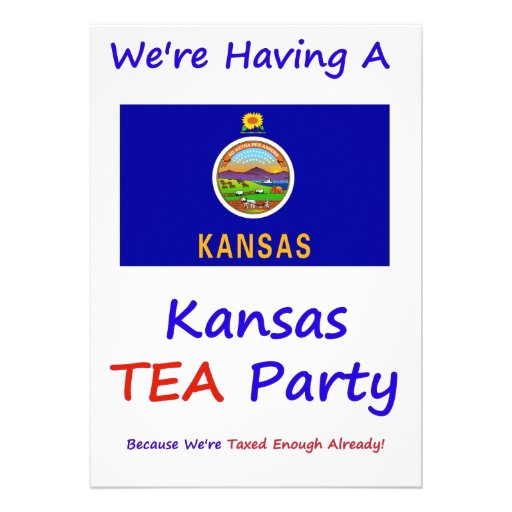 KANSAS T.E.A. PARTY INVITATIONS