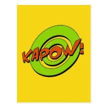 Kapow Comic Book Postcard
