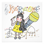 Karaoke Girl Personalized Announcements