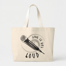 Karaoke Microphone Sing it out LOUD Bags