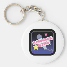 karaoke star keychain