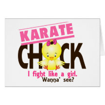 Karate Chick 1 Greeting Card