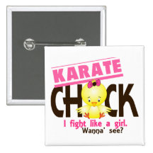 Karate Chick 1 Pinback Button