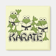 Karate Frogs Tshirts and Gifts Fridge Magnet