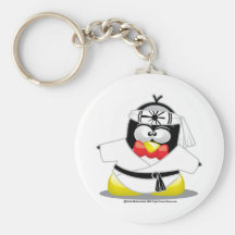 Karate Penguin Key Chains