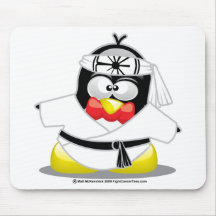 Karate Penguin Mousepads