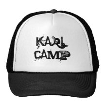 Karl Camp custom hat by  Wastelandmusic.com