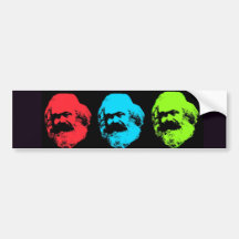 Karl Marx Collage Bumper Sticker