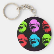 Karl Marx Collage Key Chain