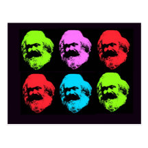 Karl Marx Collage Postcards