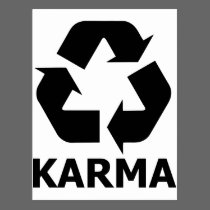 Karma Recycle postcards
