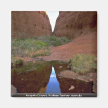 Katajutta Canyon, Northern Territory, Australia Fridge Magnet