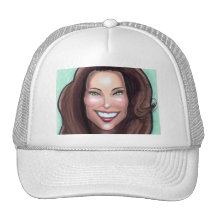 Kate Middleton Caricature Mesh Hats