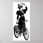 Katherine, a Vintage Cyclist Poster