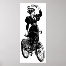 Katherine, a Vintage Cyclist Poster