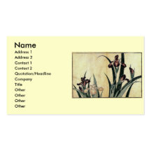 Katsushika Hokusai's Irises Business Cards