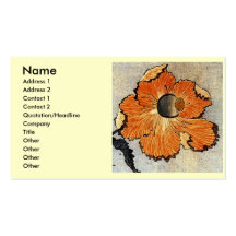 Katsushika Hokusai's Poppies Business Cards