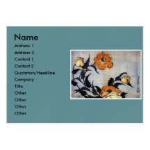 Katsushika Hokusai's Poppies Business Cards