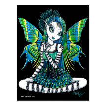 Katy Green Tattoo Fairy Postcard