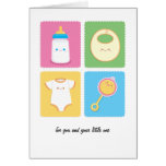 Kawaii Baby Items Greeting Card