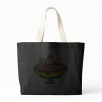 Kawaii Banana Split Ice Cream Sundae Tote Bag bags