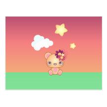 Kawaii Bear Post Card