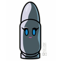 Kawaii Cartoon Girl Bullet T-Shirt t-shirts