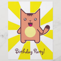 Kawaii cat flyer