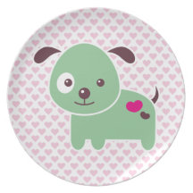 Kawaii cat plate