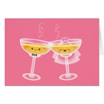 Kawaii Champagne Card