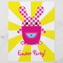 Kawaii chequered rabbit flyers