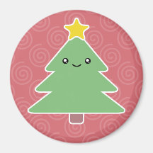 Kawaii Christmas Tree Magnet