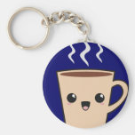 Kawaii Coffee Monster Key Chains