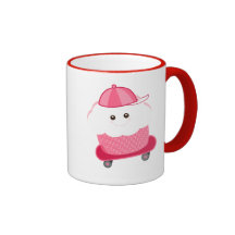 Kawaii Cupcake w/ Skateboard Mugs