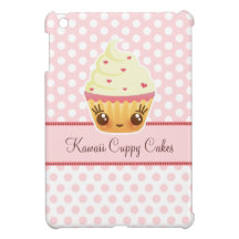 Kawaii Cuppy Cake on Pink - Custom iPad Mini Case