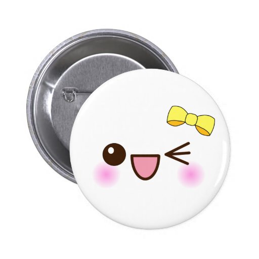 kawaii cute face pins