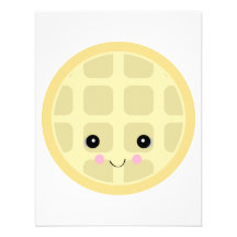 kawaii cute waffle invite