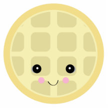 kawaii cute waffle photo cut outs