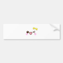 Kawaii face! bumper sticker