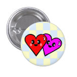 KAWAII HEARTS VALENTINE'S DAY CHECKERBOARD PIN
