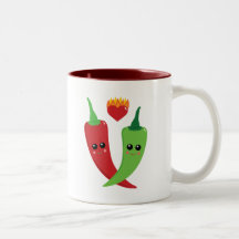 Kawaii Hot Pepper Coffee Mugs