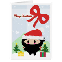 Kawaii Ninja Christmas Card