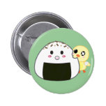 Kawaii "Onigiri" Rice Ball with Ejiki the Chick Button