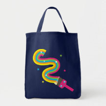 Kawaii Paint Brush Canvas Bag