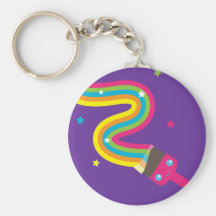 Kawaii Paint Brush Key Chain