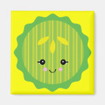 kawaii pickle slice magnets